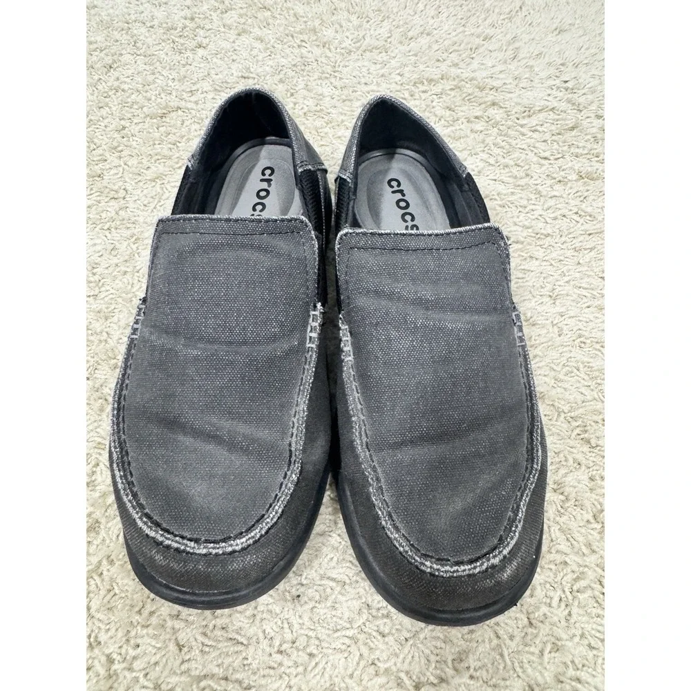 Crocs Mens Santa Cruz 2 Gray Slip On Loafers Water Boat Shoes Size 8 Comfort‎